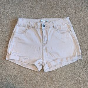 Tan High Waisted Shorts